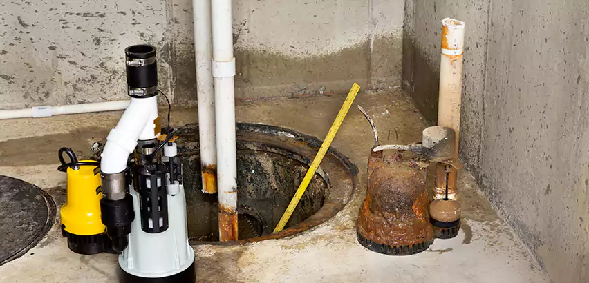 Installing Sump Pump in Finished Basement in Suffolk, VA